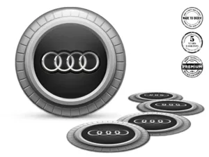 Audi Decalcomania Cupola Stile Distintivi Ruota Custom